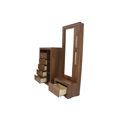 Recámara King Size Flaroma Mod. Hadar Color Nogal