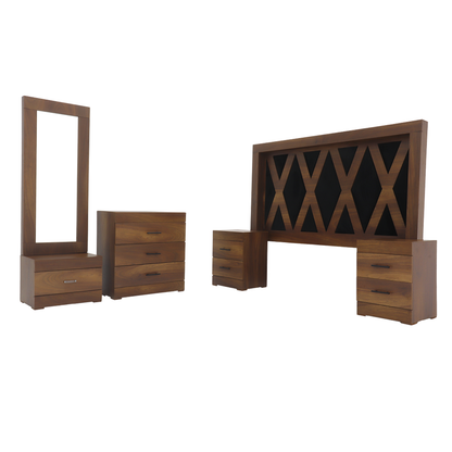 Recámara King Size Gomer Mod. Chetumal Color Parota