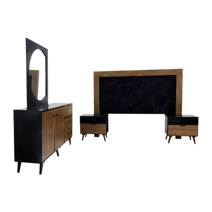 Recámara King Size Gutierrez Mod. Monterrey Color Chocolate