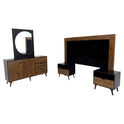 Recámara King Size Gutierrez Mod. Monterrey Color Chocolate