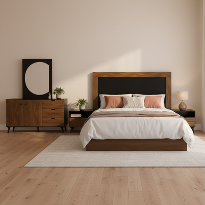 Recámara King Size Gutierrez Mod. Monterrey Color Chocolate