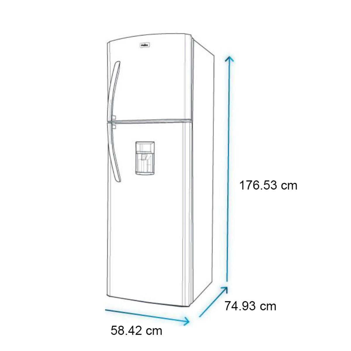 Refrigerador Mabe 11P Mod. Rma300Fjmrm0 Color Silver