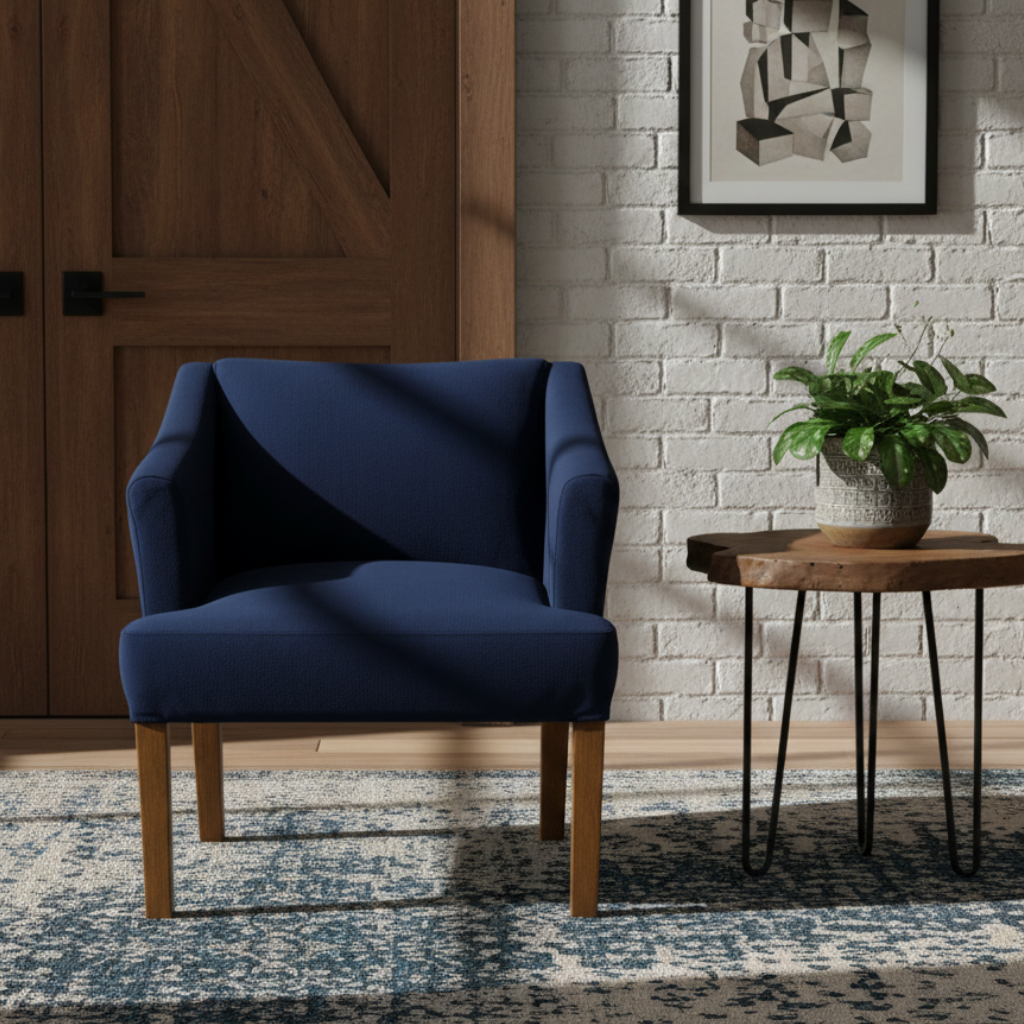 Sillón Ocasional Romo Mod. Italia Color Azul