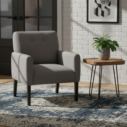 Sillón Ocasional Romo Mod. Segovia Color Gris