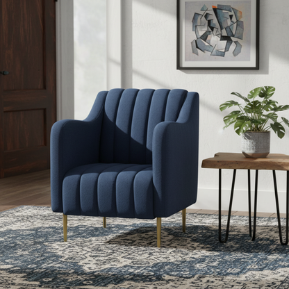 Sillón Ocasional Romo Mod. CANNES Color Azul