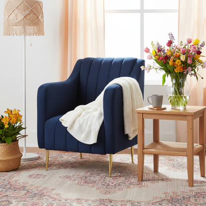 Sillón Ocasional Romo Mod. CANNES Color Azul