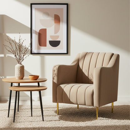 Sillón Ocasional Romo Mod. CANNES Color Salmón