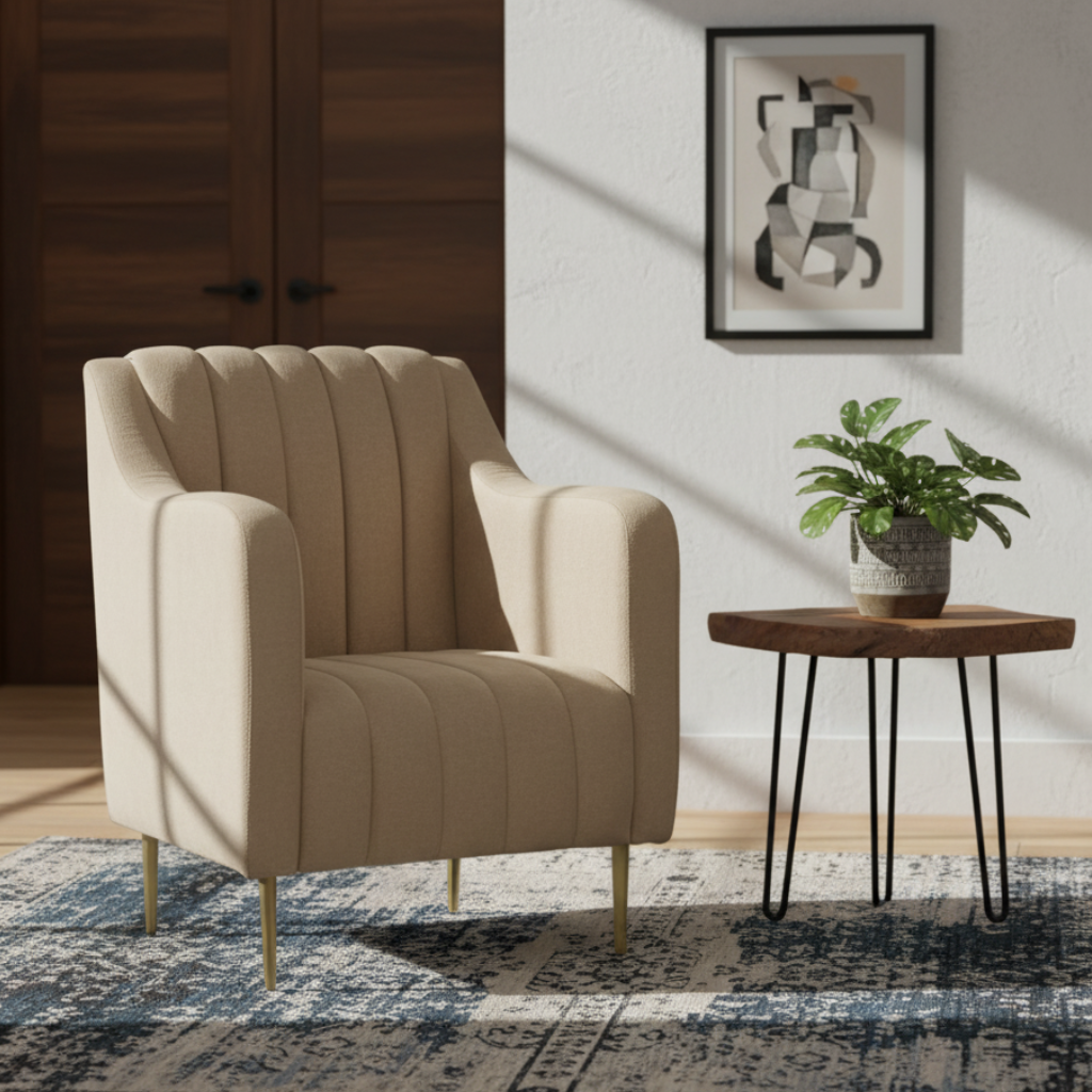 Sillón Ocasional Romo Mod. CANNES Color Salmón