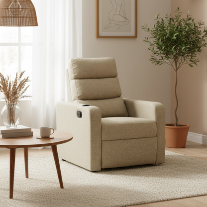 Sillón Reclinable Romo Mod. ORION Color Caramelo