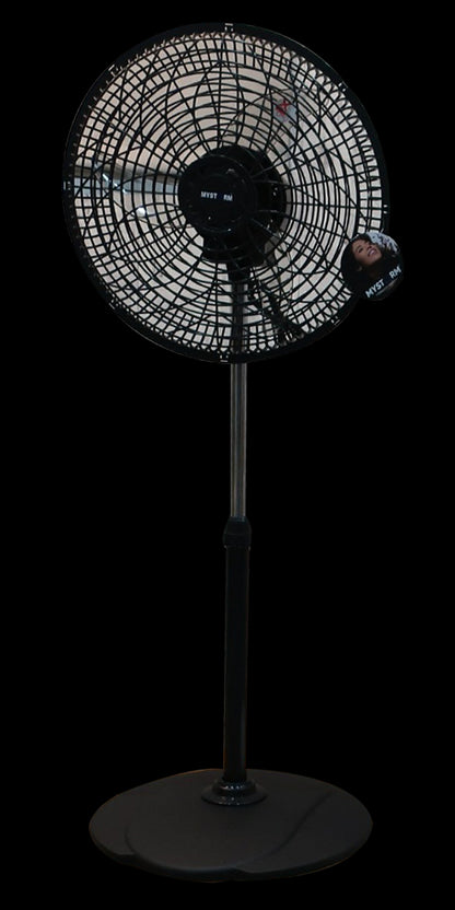 Ventilador Ped Mystorm Mod. Mys-1601B 16 Color Negro