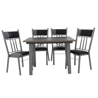 Antecomedor Boston Mod. Holanda 5 Piezas Color Gris