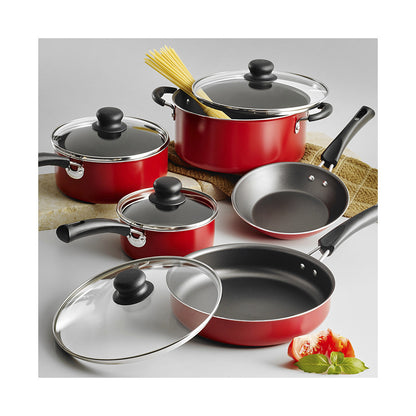 Bateria Tramontina Mod. Simple Cooking 9 Piezas Color Rojo