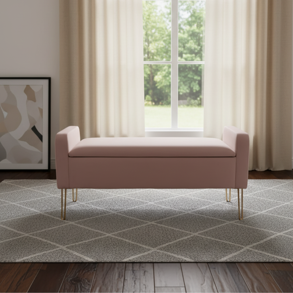 Baúl Puff Land Mod. Melissa Color Rosa Viejo