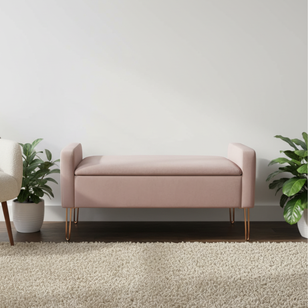 Baúl Puff Land Mod. Melissa Color Rosa Viejo