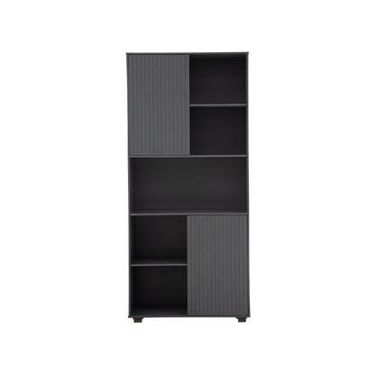 Librero Mcg Mod. Mika Color Gris